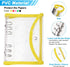 PATIKIL A6 Clear Binder Covers, Soft PVC, Bling Loose Leaf Binder Protector, Refillable Notebook Shell