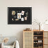 Bulletin Board with Felt, Black Wood Framed Display for Walls, Includes Pins, Eye Bolts, Screws, Pin Board for Office,