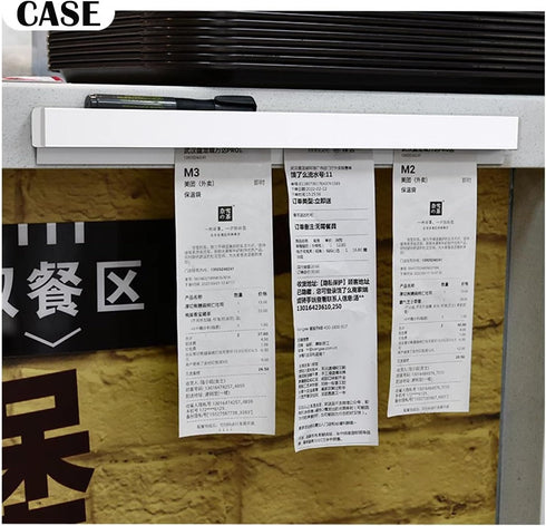 origreen 2 19.7", 2pcs) Pieces Ticket Holder Receipt Holder for Restaurant Refrigerator, No Drill Restaurant Ticket