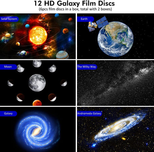 4K 13 360 Star Projector, Planetarium Projector for Bedroom Ultra Clear Galaxy Night Light with Replaceable Galaxy