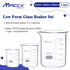 Sturdy Glass Beakers, 3 Sizes of 500ml, 1000ml, 2000ml, 3.3 Borosilicate Griffin Low Form with Printed Graduation