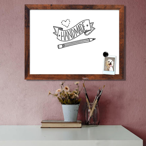 Dry Erase White Board, Magnetic Surface for Office, School, Home, Hanging Board for Decoration, Planning, Memo, 12"x 16"