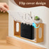 OVECIOPO 13.9"x4.33"x7.68" Router Shelf Wall Mount, WiFi Router Box Hider & Modem Storage Box with Cable Holes | Cable