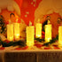 4PCS White LED Flameless Pillar Candles, Battery Operated Fake Candles, 2.5" x 7" for Valentine's Day Wedding Decor