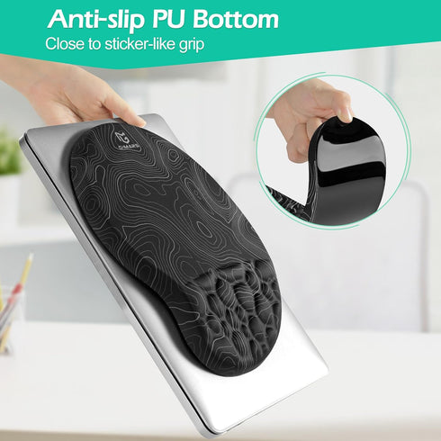 Gimars Upgrade Ergonomic Ultra-Soft Foam Keyboard Mouse Pad Wrist Rest Set for Pain Relief