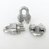 12Pcs M6 1/4 Inches Stainless Steel Wire Rope Cable Clip Clamp