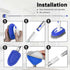 3-in-1 52-Inch Floor Scrubber and Bathtub Cleaner with Adjustable Long Handle, Shower Brush for Cleaning Bathroom Tile