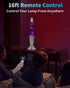 17 13.5" Colors Changing Liquid Motion Lamp with Remote: Purple LED Night Light for Kids Adults - Relaxing Table lamp