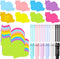 Cat Stationery Set / 720 Sheets Cat Sticky Notes with 24 Pcs Cat Pens / Cute Cat Office Supplies for School and Gifts