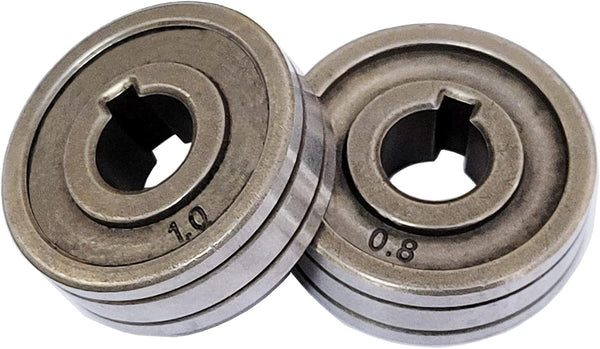 2x Roll Wheels Knurled Groove Wire Machine Feed Drive Rollers 30mm for SSJ-29A Welders