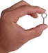 Axe Sickle Silver 1 Inch Screw Eyes, Metal Eye Hooks, Small Eyelet Screws, 100 Pcs