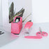 Office Stationery Set - 4 Piece Desk Accessory Kit with Stapler, Tape Dispenser, Pens, Scissors (Pink)
