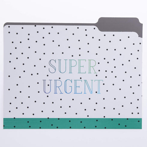 Graphique Green Dots File Folder Set – 11.75" x 9.5", 9 Folders with 3 Unique Designs