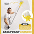 22 10 10 Leumoi Paint Edger Kit Handheld Paint Edger Roller Brush with Replacement Roller Brush and Extension Pole