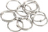 YOKIVE 12 Pcs Stainless Steel Loose Leaf Binder Ring, Durable for Index Card Flash Card Home Office (Silver, 1.2 x