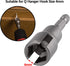 PAGOW 2pcs Power Wing Nut Driver Set, Wing Nut Drill Bit Socket Wrench Tool Set, 1/4" Hex Shank