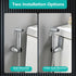 Set BARROCK Chrome Handheld Bidet Sprayer for Toilet,Stainless Steel Baby Cloth Diaper Jet Spray Kit,Bathroom Toilet