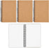 Spiral Bound Graph Paper Notebooks, 50 Sheets A5 Journal (5 x 7 In, 4 Pack)