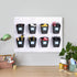Namalu 12 Pack Peg Board Storage Bins with Labels and Hooks, Square Box Shape Organizer for Craft Room