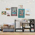 NUTIKAS Desk Shelves Desktop Organizer Shlef - Black Office Organization for Top of Desk Organizers and Accessories