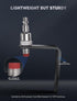 Pneumatic Tool Rafter Hook Hanger with 1/4 Inch & 360 Swivel Air Fitting, Lightweight Aluminum Holder