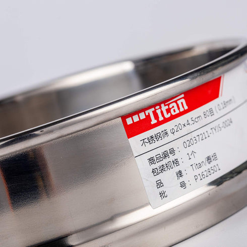 f20×4.5cm 304 Stainless Lab Sieves - Economy Test Sieve 304 Stainless Steel Wire Cloth (24 Mesh)