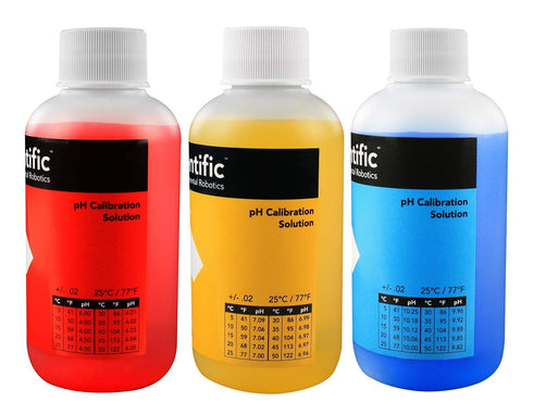 4.00, 7.00, 10.00 125ml 4oz (Pack 3) Atlas Scientific pH & Calibration Solution