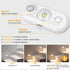 Closet Dimmable Counter 4Pack, LED Motion Sensor Puck Lights, Magnetic Rechargeable Under Cabinet Lighting, Wireless