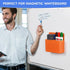 Magnetic Dry Erase Marker Holder, Magnetic Pen Holder for Fridge, Whiteboard Marker Holder, School Office Home, Orange