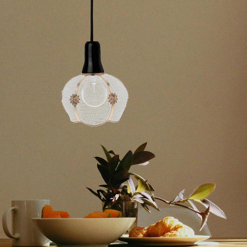 E27 4.2cm Homoyoyo Plastic Lampshade with Iron Frame, Medium Size Diameter, Pendant and Floor Lamp Shade Replacement
