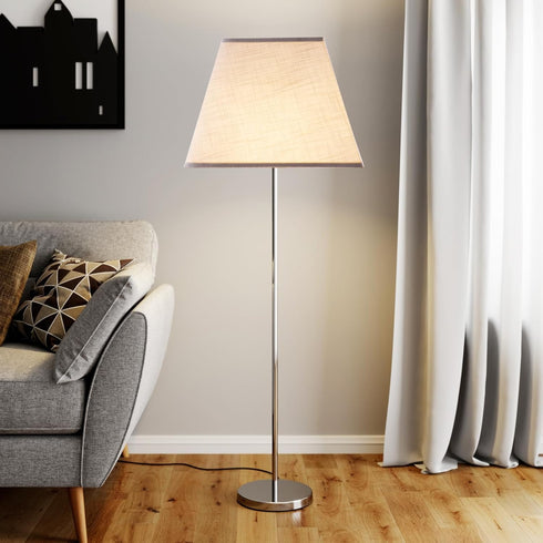 LEYINPEI 8''x8''Top 13''x13''Bottom 10'' White Lamp Shade, Height, Square Lampshade Replacement Lamp Shade Natural