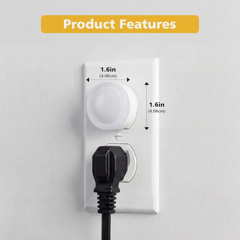 TOSZMOK 2-Pack, 3000K, Plug in Night Light LED Night Lights Plug into Wall with Dusk to Dawn Light Sensor, Acrylic