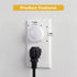 TOSZMOK 2-Pack, 3000K, Plug in Night Light LED Night Lights Plug into Wall with Dusk to Dawn Light Sensor, Acrylic
