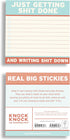 Knock Knock Getting Shit Done Large Sticky Notes – 4 x 4-inches (Pack of 8)