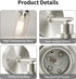 E26 BUTHY Brushed Nickel Wall Light: LED Wall Sconces Indoor, Modern Sconces Wall Lighting with Base and Clear Glass