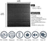 10 PCS Black 3D Wall Panels, 14.5 sq.feet Coverage, Printable Wallpaper Sticker with Self-Adhesive Waterproof Brick PE Foam Wall Panels Peel and Stick for Interior Wall Decor, Home Decoration by Sodeno
