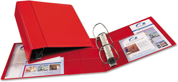 Avery Heavy-Duty 3 Ring Binder, 1 Red Binder, 4 Inch One Touch EZD Rings, 4.5 Inch Spine (79584)