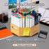 TIKSPCAE 360 750+ Rotating Art Supply Organizer, Holds Pencils, Bamboo Marker & Pen Holder with Handles, Desk Storage