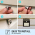 No-Hole Needed Vinyl Siding Clips Hooks Hanger for Solar Lights, Easy Removal (10 Pack) - No Nails, No Drilling