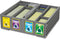 BCW Collectible Card Bin - Single Gray | Storage Box for Trading Cards | Holds 3200 Cards | Includes 4 Partitions