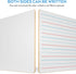 Nicpro 2 Pack Dry Erase Lap Board 9 x 12 inches, Double Sided Blank & Lined Small Lapboard with 8 Pens, 2 Erasers
