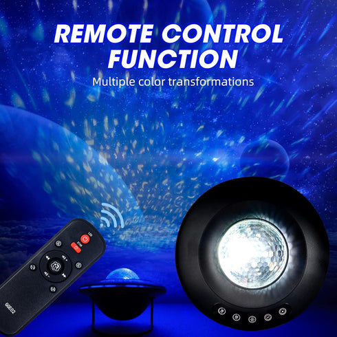 LooEooDoo Star Projector, Galaxy Starry Projection Lamp, Bluetooth Speaker Aurora Lighting with Timer and Remote