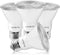 LUXRITE 4 Pack PAR20 LED Bulbs, 50W Equivalent, 3500K Natural White, Dimmable, 500 Lumens, E26 Base
