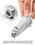 QWORK 19 Inch 10 Inch 4 Pack Cage Nut Insertion/Removal Tool for Installing or Removing Cage Nuts in / Server Room Rack