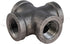 Everflow Supplies BMCR0014 Black Malleable Cross Fitting, 0.25 Inch (CNDS0036)