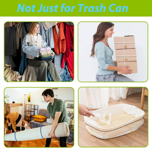 HYLIYAKI 8-30 6 Trash Can Bands, Garbage Can Bands Fit Gallon Trash Cans, Durable Rubber Bands with Strong Elasticity