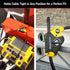 6 3/8-Inch 8413DPF Master Lock Black and Yellow Python Cable Lock with Key, Outdoor Lock for Bikes, Trail Cameras