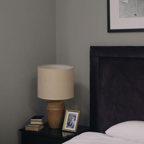 7.87" 7" HEVSTIL Lampshades Natural Linen Lampshades Bottom x High, Easy Assembly Fabric Lampshades for Table Lamps