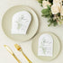 Setting 100 4 6 inch Crisky Arch Design Greenery Thank You Place Cards, Pcs, Chic and Elegant Wedding Table