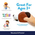 Famm 4-in-1 3+ Handy Fido The Dog Kids Measuring Tape with Adjustable Level Eye, Angle Finder & Eraser Ears Montessori